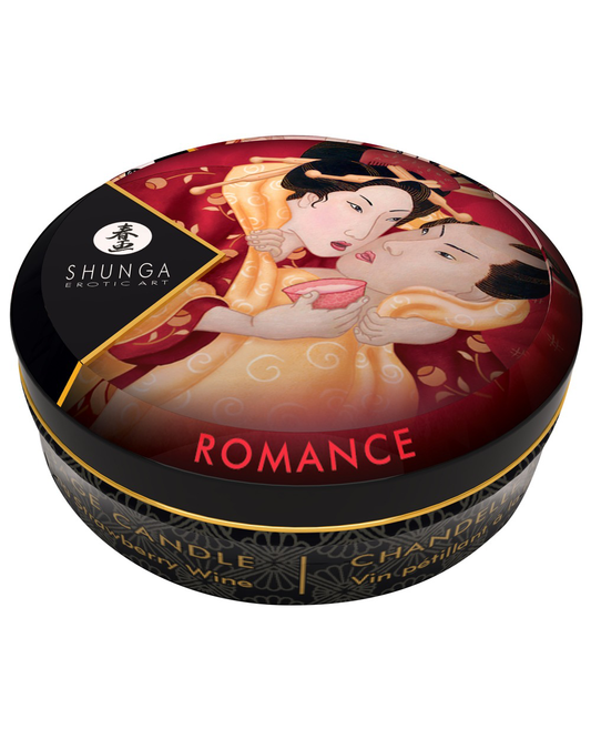Shunga Mini Vela de Masaje – Strawberry Sparkling Wine (30 ml)