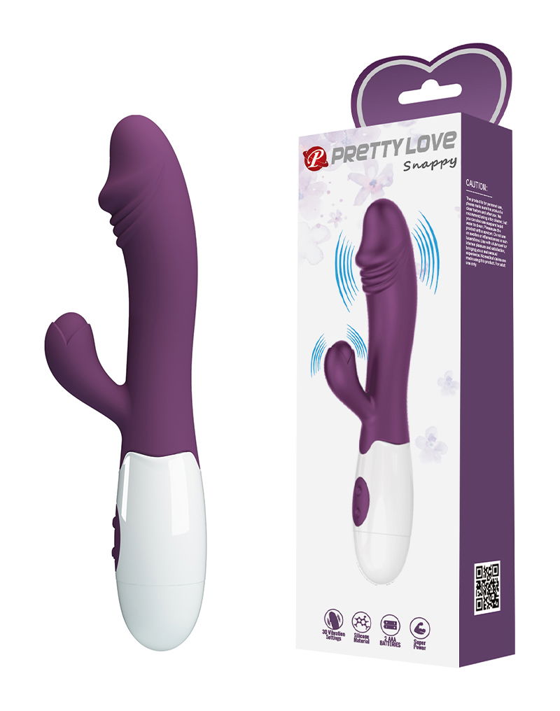 Pretty Love – Snappy Vibrador Rabbit para Punto G (Lila Intenso)