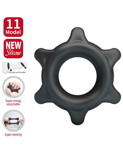 Crazy Bull – Ethaniel Anillo para Pene de Silicona Ultra Suave Modelo 11