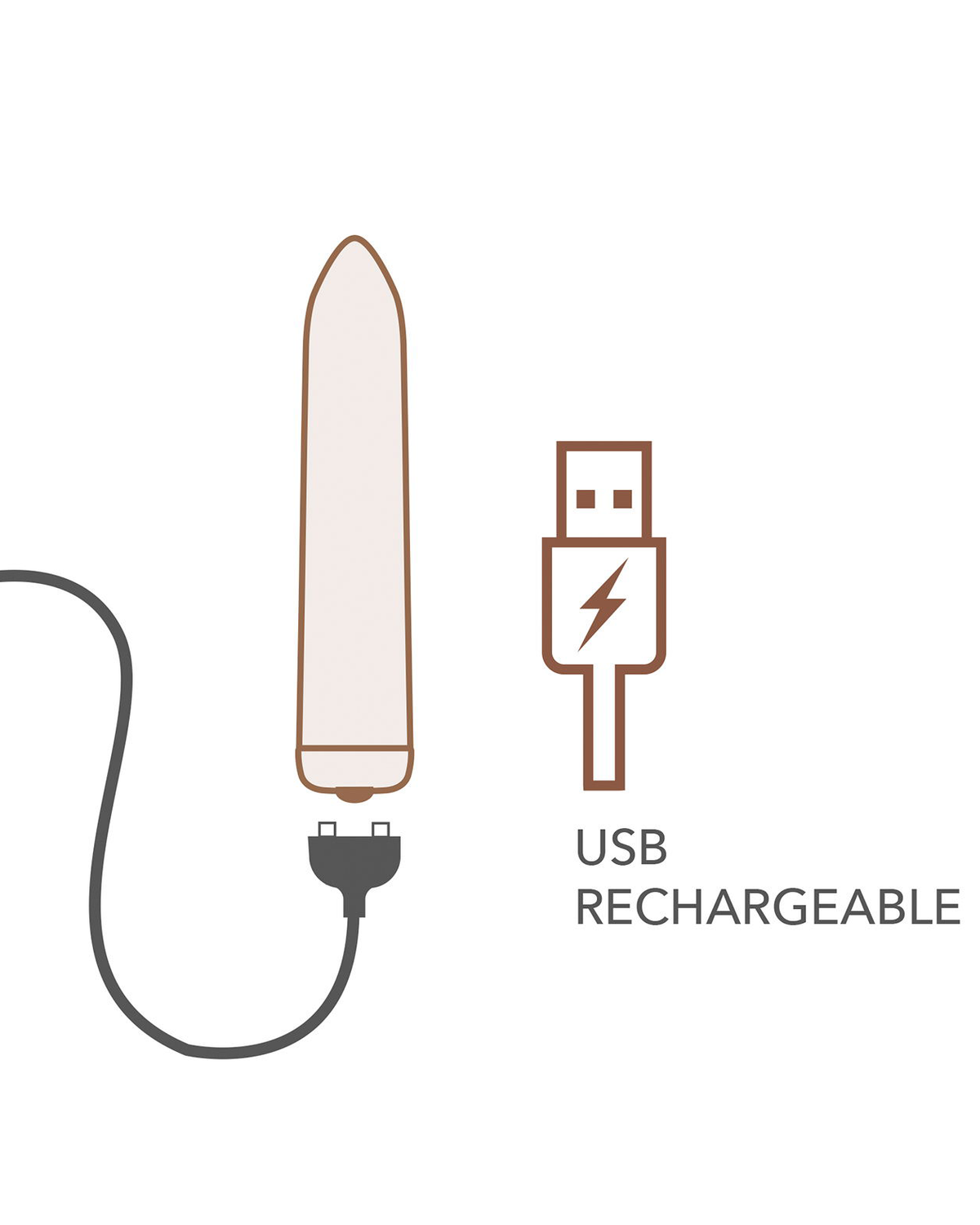 Rocks-Off – Bullet Vibrador Recargable – Mohnrot