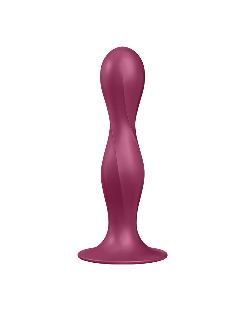 Satisfyer Double Ball-R – Dildo con Bolas Pesadas (Rojo)