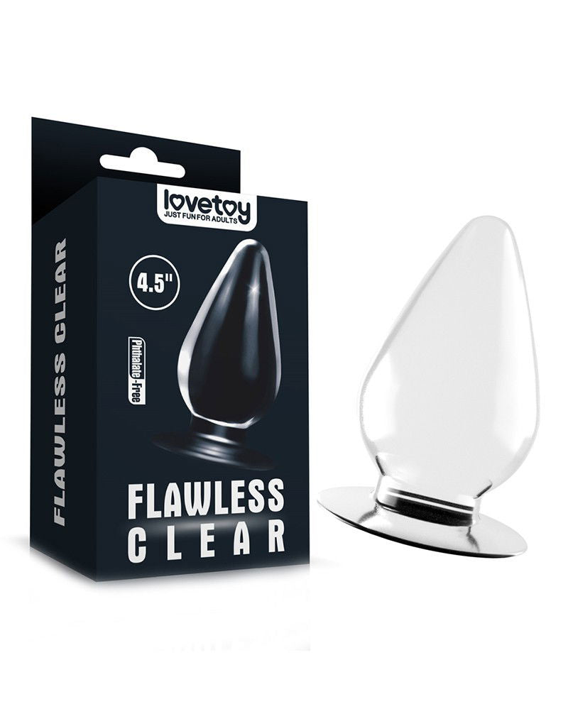 LoveToy Flawless Clear Anal Plug 11,5 cm