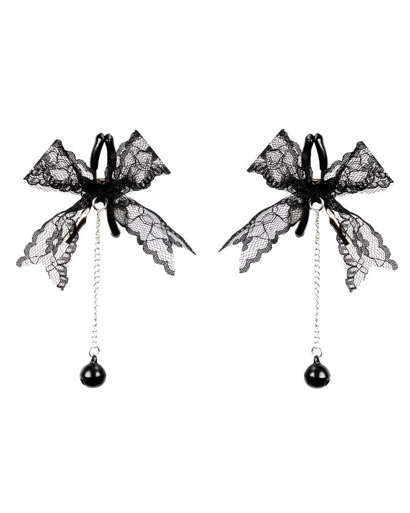 Rimba – Pinzas para Pezones con Encaje y Cascabel