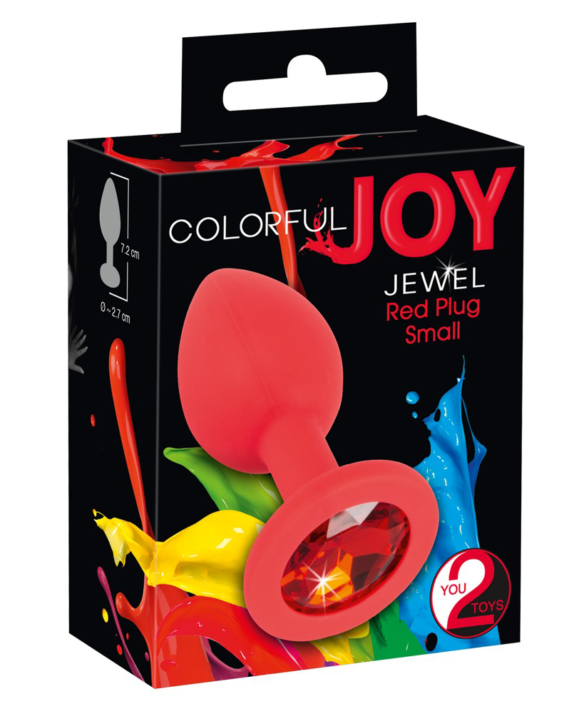 Colorful Joy Jewel Red Plug Small