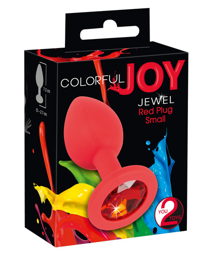 Colorful Joy Jewel Red Plug Small