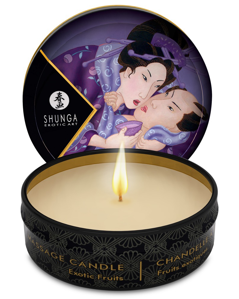 Shunga Mini Vela de Masaje – Exotic Fruits (30 ml)