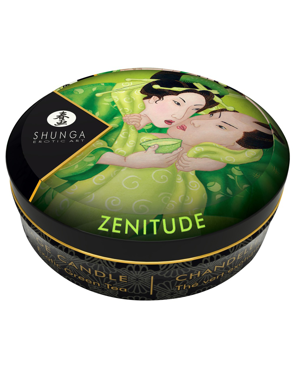 Shunga Mini Vela de Masaje – Exotic Green Tea (30 ml)