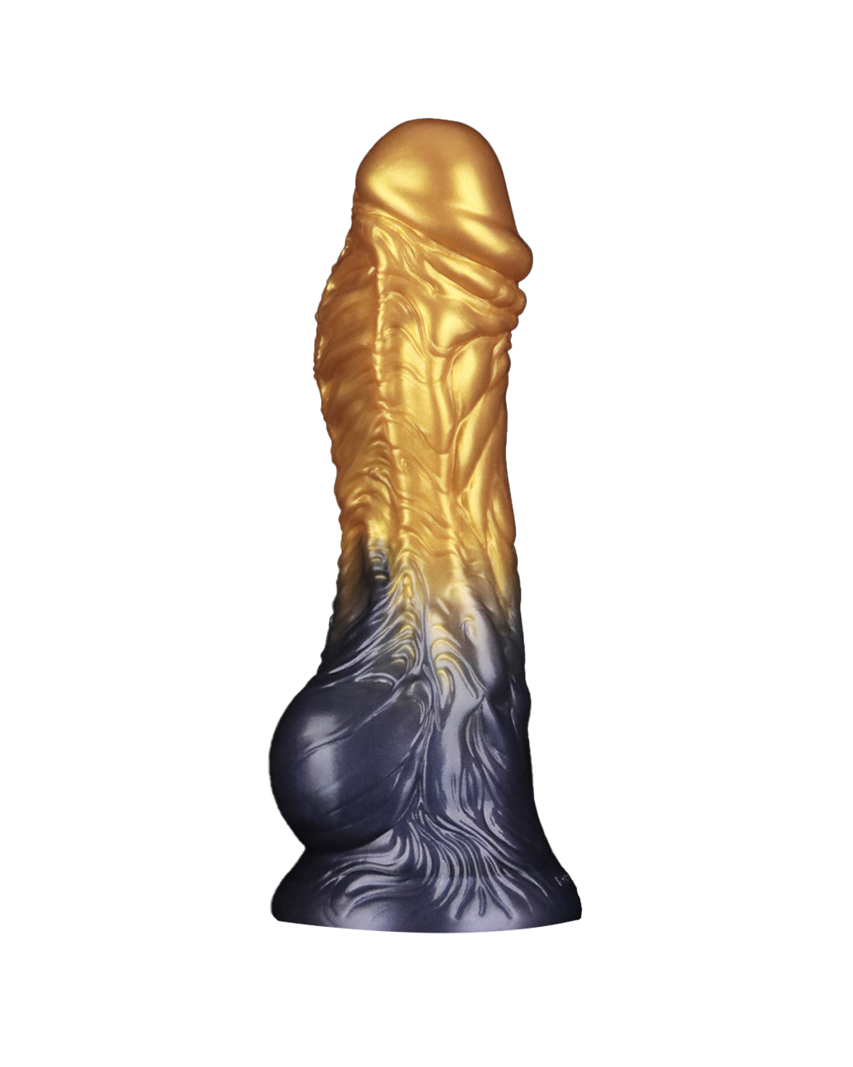 LoveToy Dildo Inflable de Doble Densidad 20 cm (Oro/Negro)