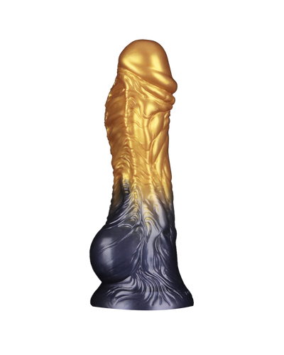 LoveToy Dildo Inflable de Doble Densidad 20 cm (Oro/Negro)
