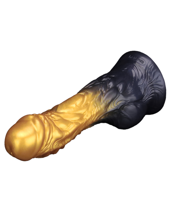 LoveToy Dildo Inflable de Doble Densidad 20 cm (Oro/Negro)