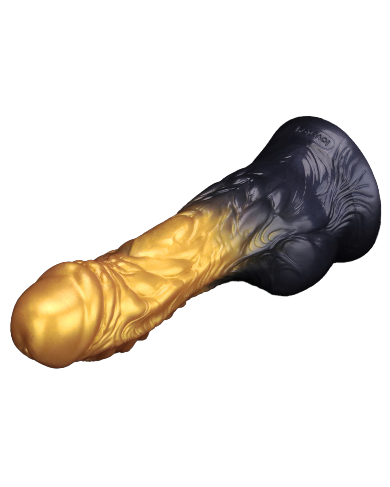 LoveToy Dildo Inflable de Doble Densidad 20 cm (Oro/Negro)