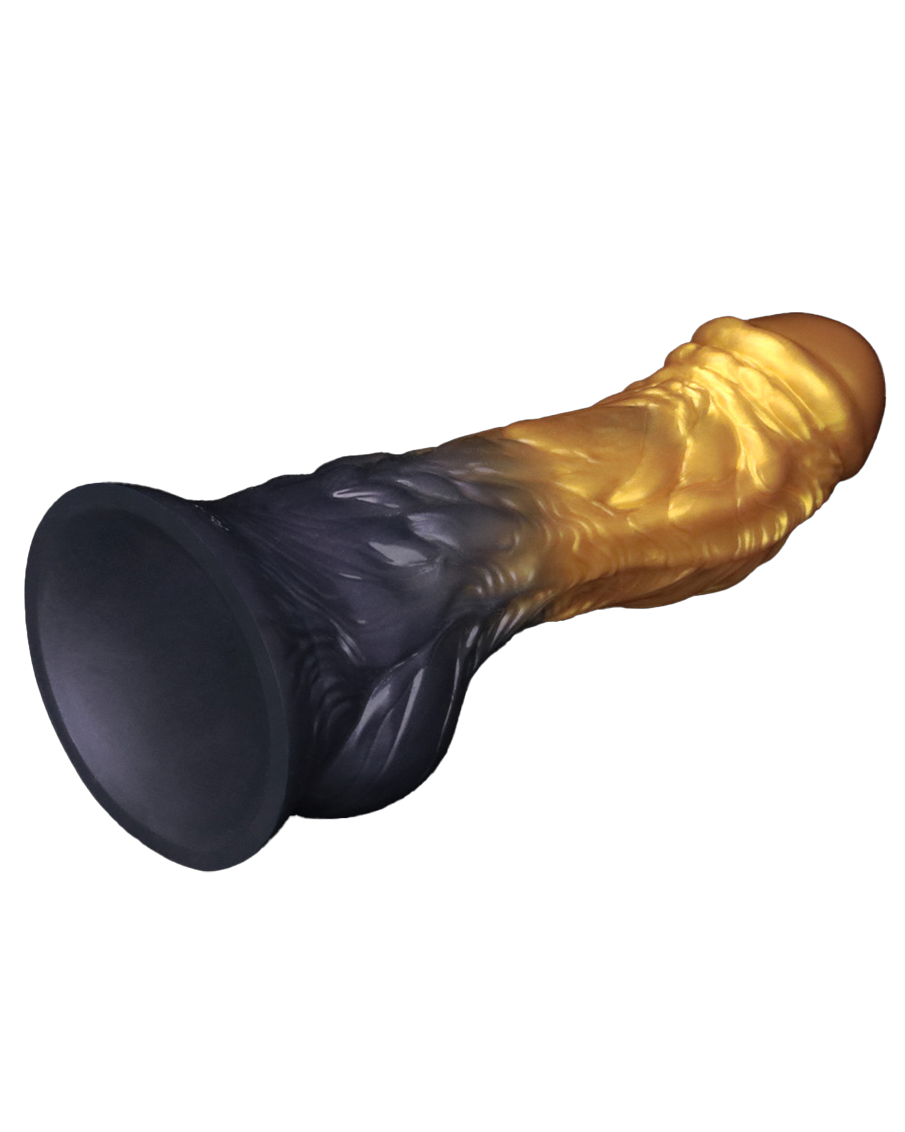 LoveToy Dildo Inflable de Doble Densidad 20 cm (Oro/Negro)
