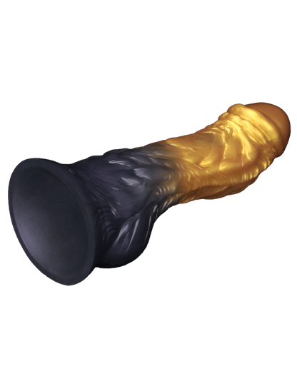 LoveToy Dildo Inflable de Doble Densidad 20 cm (Oro/Negro)
