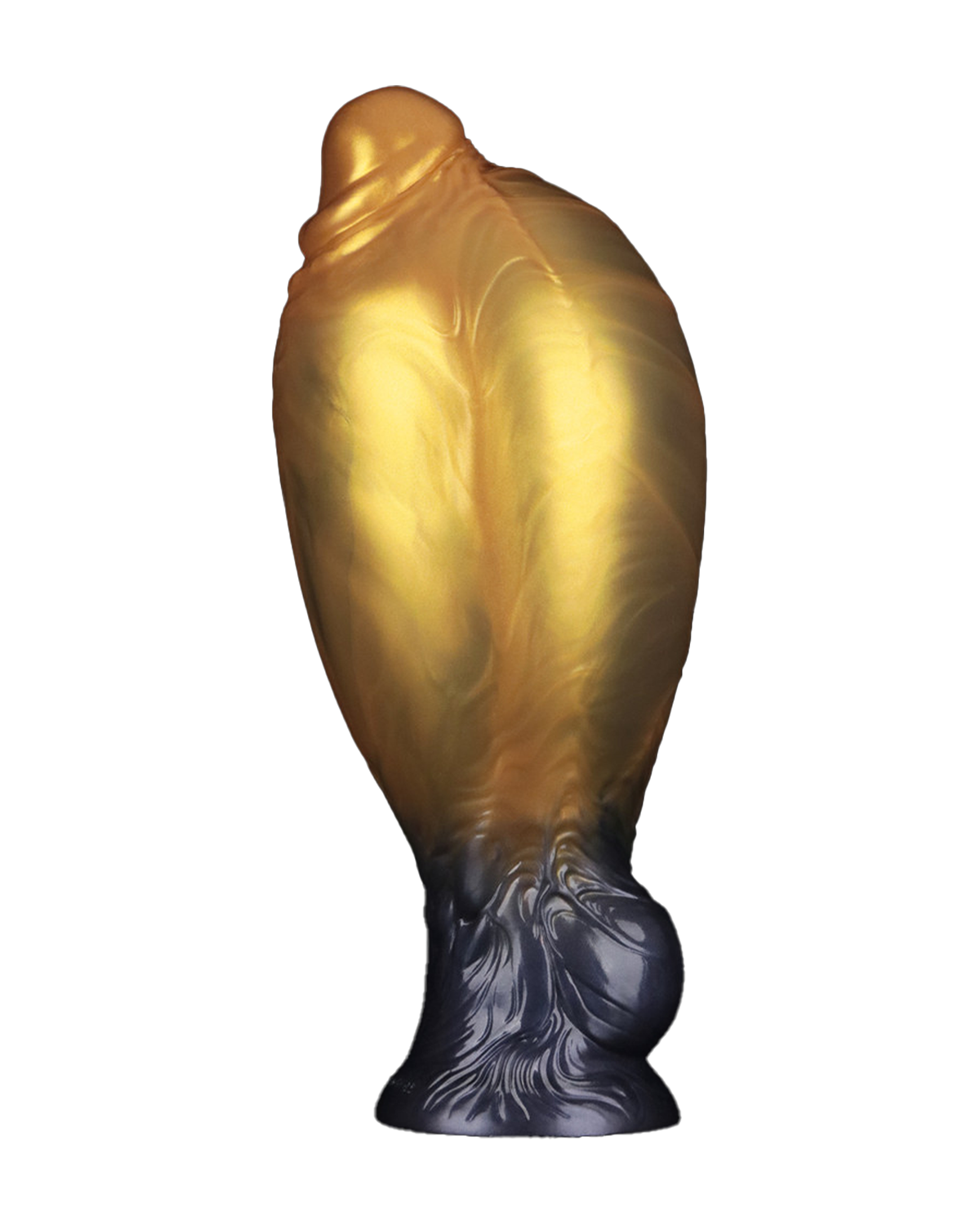 LoveToy Dildo Inflable de Doble Densidad 20 cm (Oro/Negro)