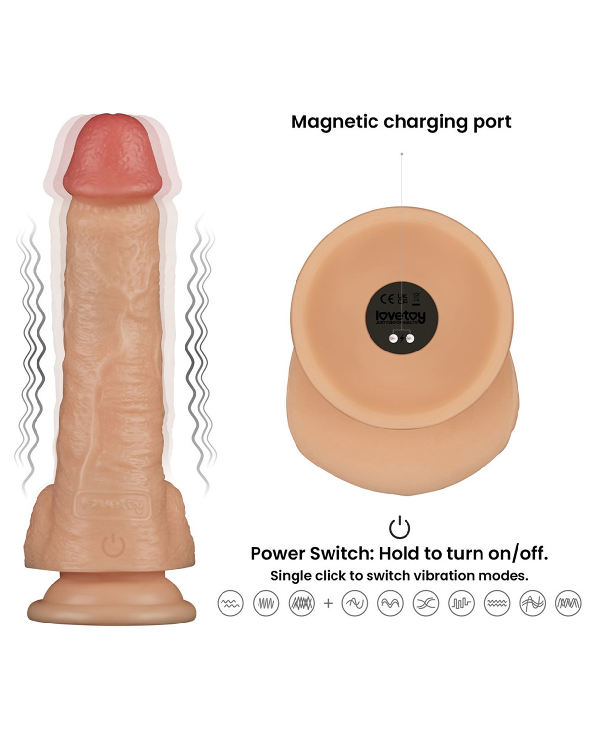 LoveToy - Ingen - 8" / 20 cm