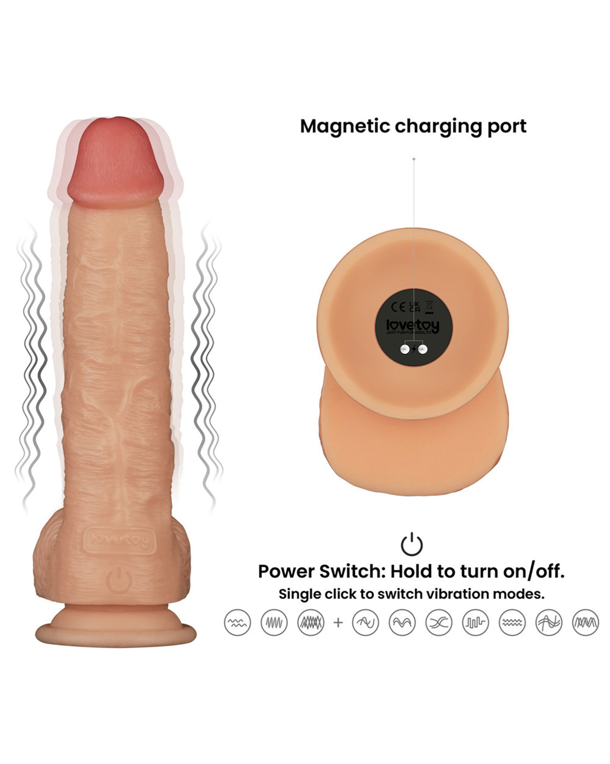 LoveToy - Ingen - 9,5" / 24 cm