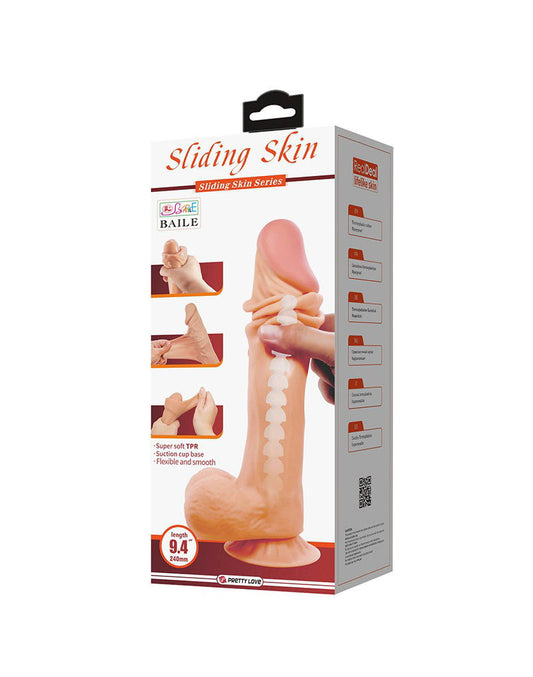 Pretty Love Orton Dildo Realista Sliding Skin 24 cm (Ø 5 cm) – Nude