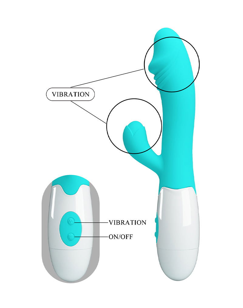 Pretty Love – Snappy – Vibrador Rabbit de Punto G – Verde