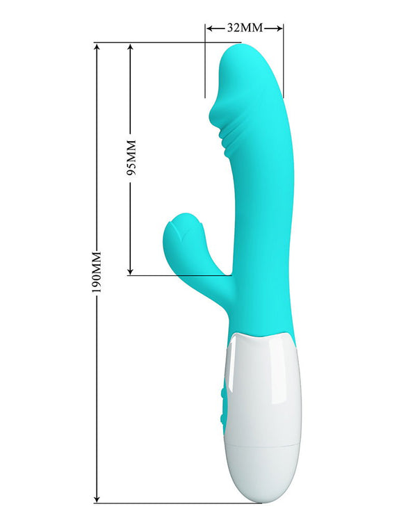 Pretty Love – Snappy – Vibrador Rabbit de Punto G – Verde