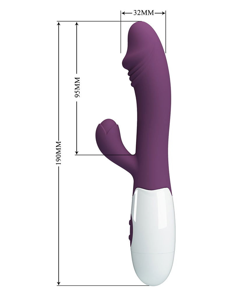Pretty Love – Snappy Vibrador Rabbit para Punto G (Lila Intenso)