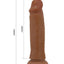 Pretty Love Quentin – Dildo Realista Deslizante 18,4 cm (Marrón)