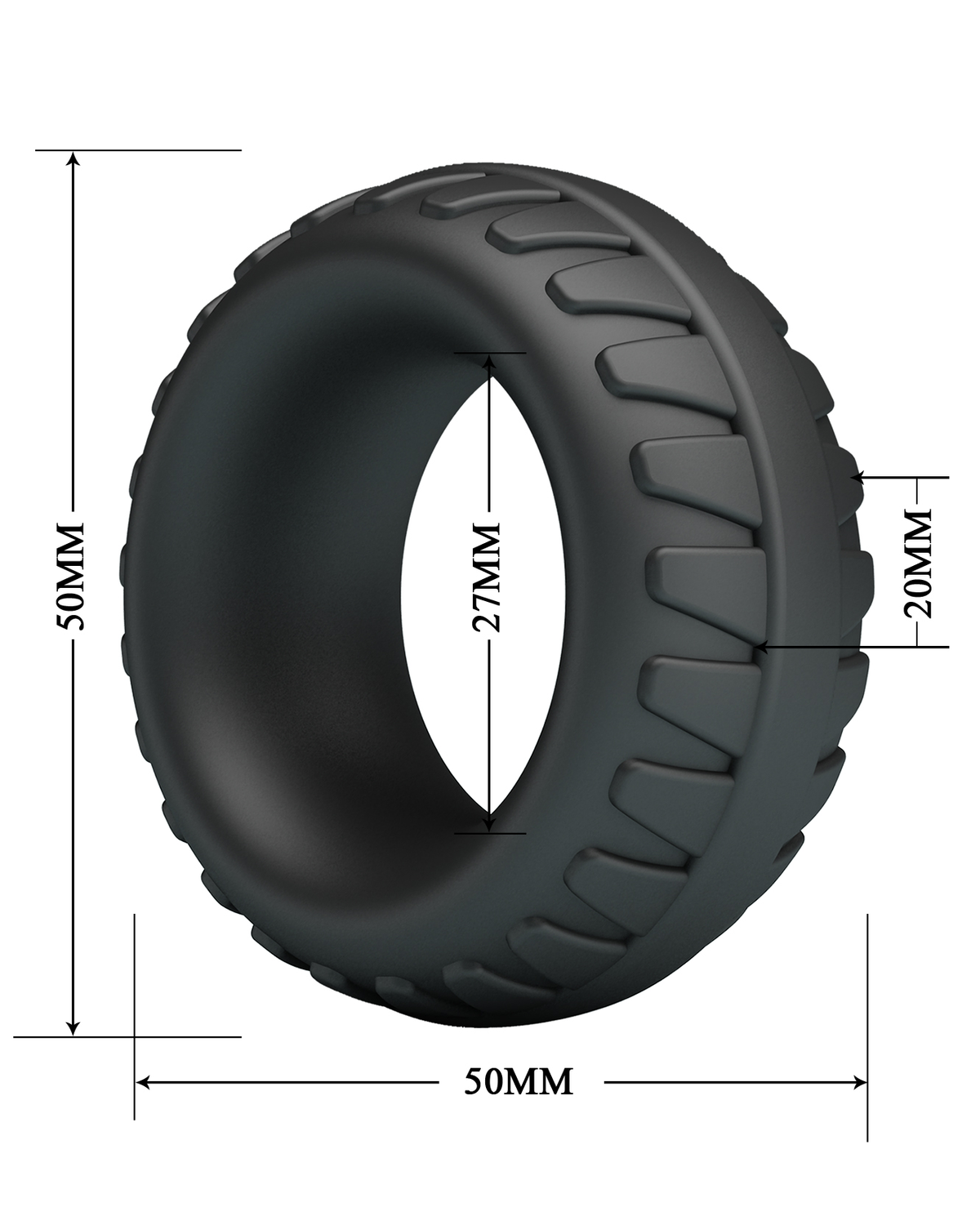 Crazy Bull – Dilson Anillo para Pene de Silicona Ultra Suave Modelo 3