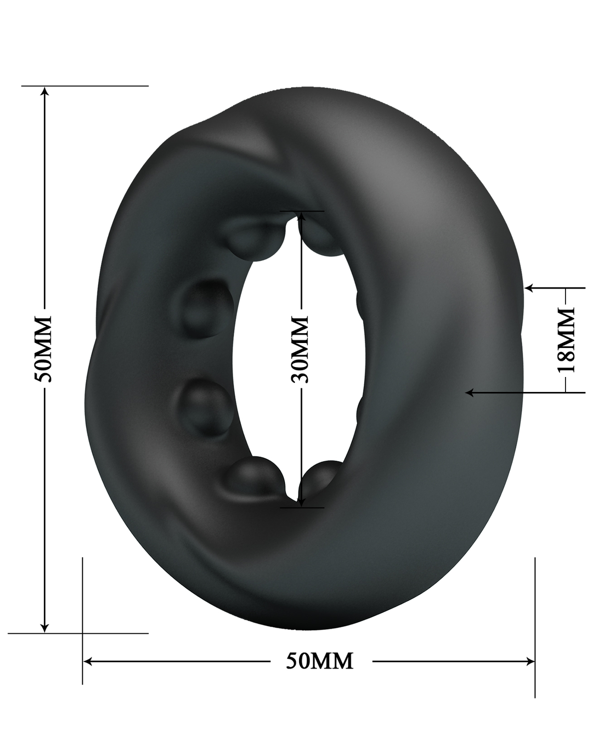 Crazy Bull – Daquez Anillo para Pene de Silicona Ultra Suave Modelo 4