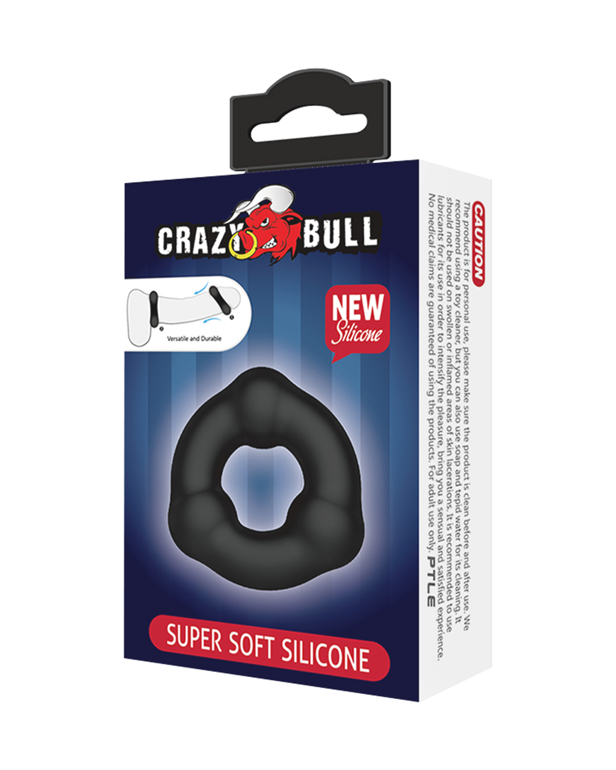 Crazy Bull – Anillo para Pene de Silicona Ultra Suave Modelo 7