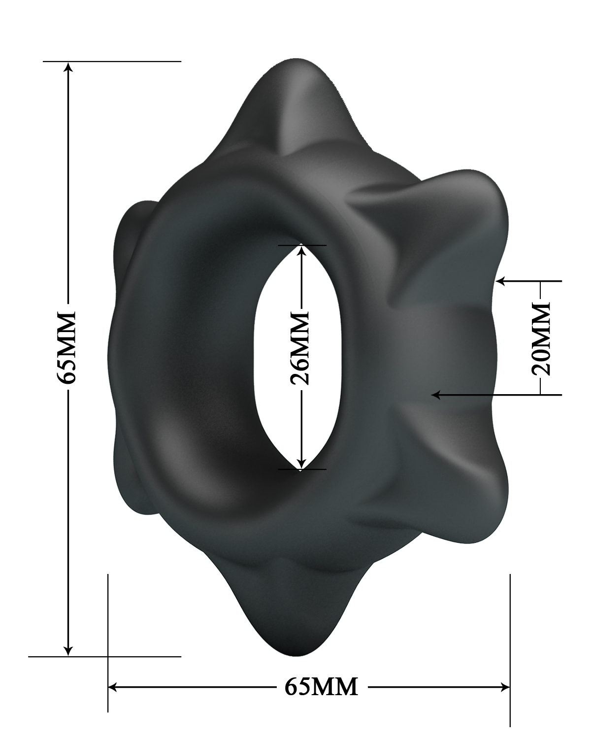 Crazy Bull – Ethaniel Anillo para Pene de Silicona Ultra Suave Modelo 11