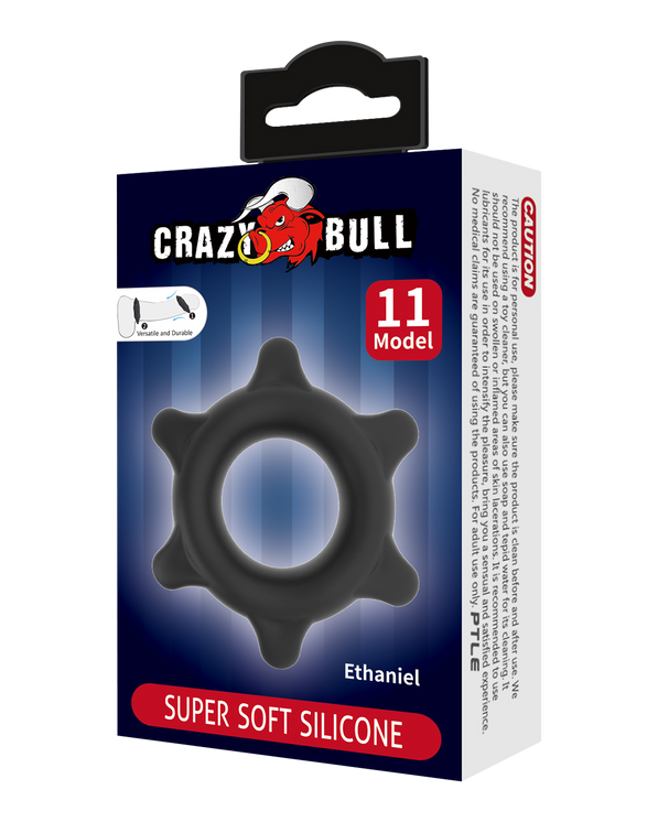 Crazy Bull – Ethaniel Anillo para Pene de Silicona Ultra Suave Modelo 11