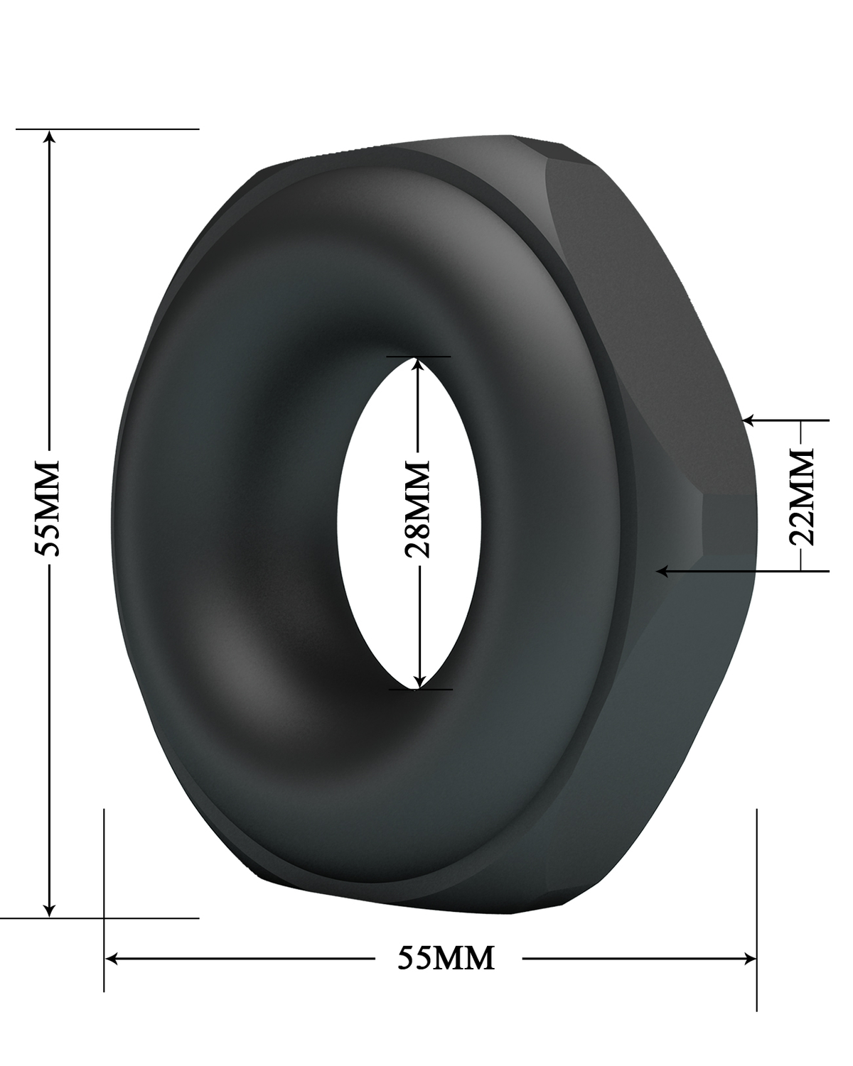 Crazy Bull – Jarvius Anillo para Pene de Silicona Ultra Suave Modelo 14