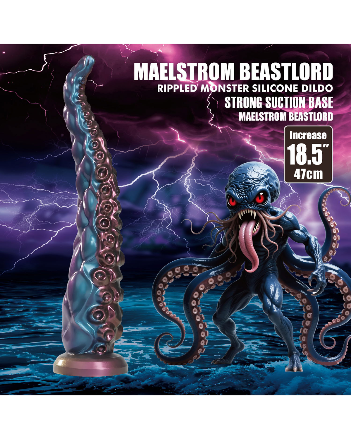 Power Monsters – Maelstrom Beastlord – Tentacle Dildo (47 cm)