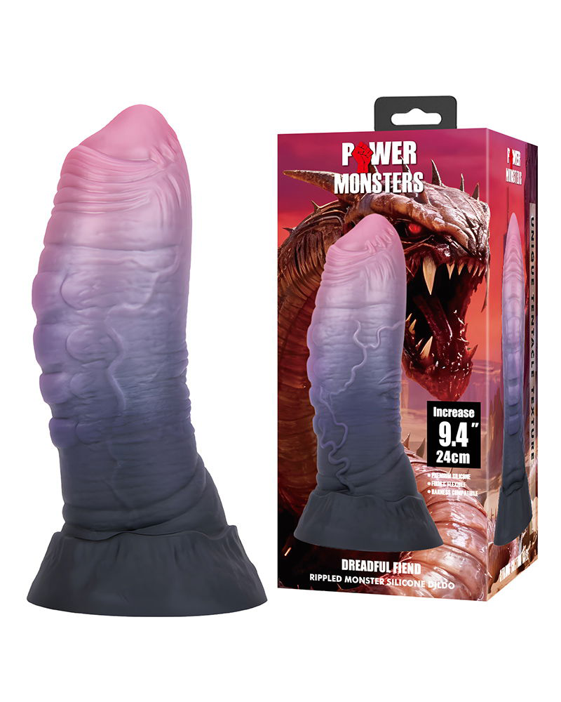Power Monsters – Dreadful Fiend – Textured Monster Dildo (24 cm)