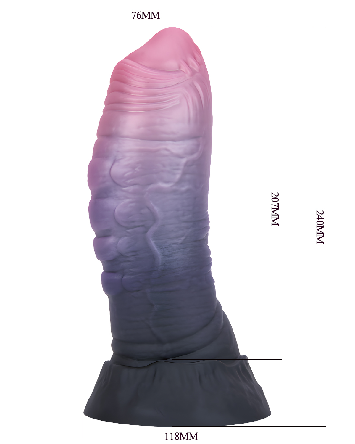 Power Monsters – Dreadful Fiend – Textured Monster Dildo (24 cm)