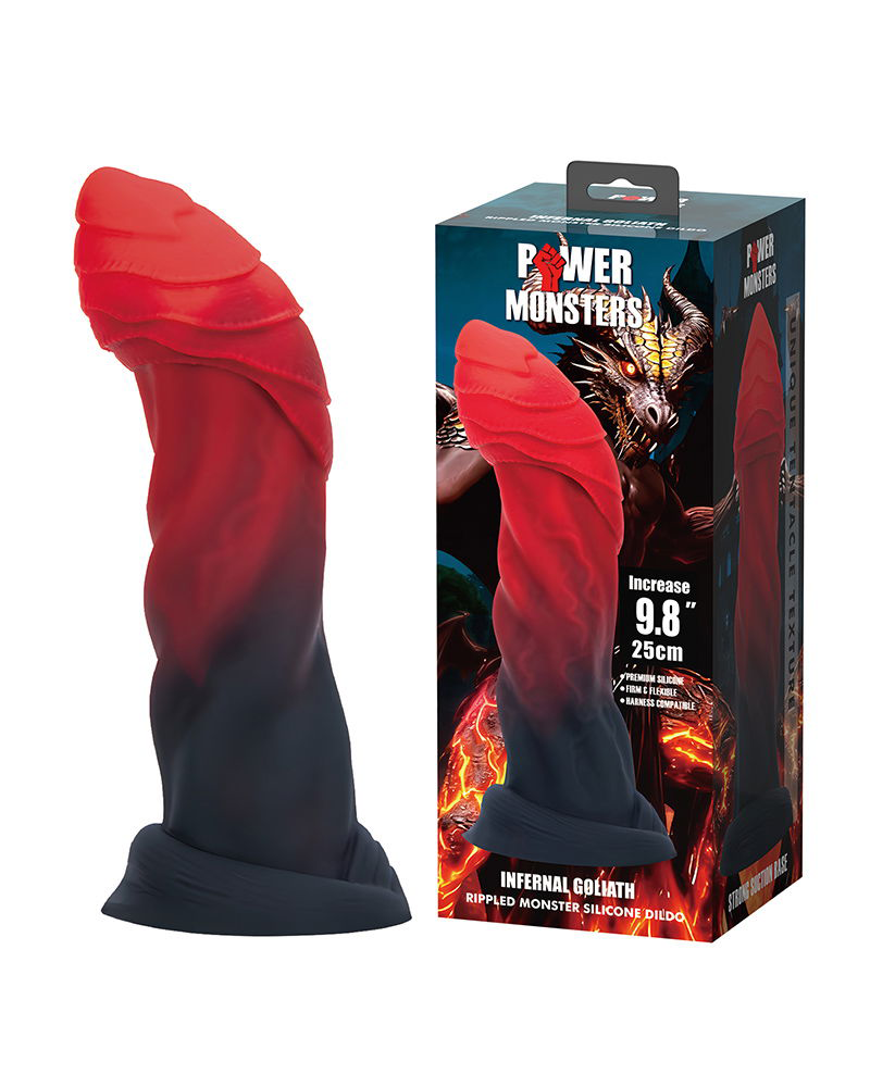 Power Monsters – Infernal Goliath – Textured Monster Dildo (25 cm)