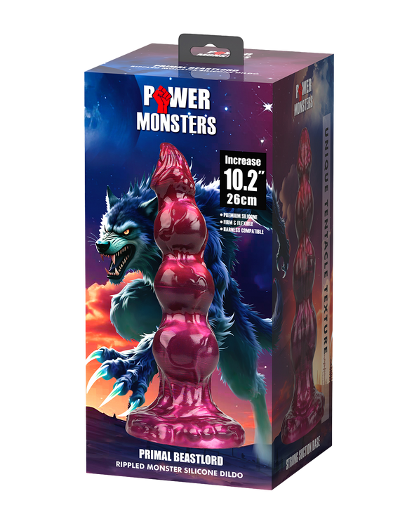 Power Monsters – Primal Beastlord – Dildo Monster Texturizado (26 cm)