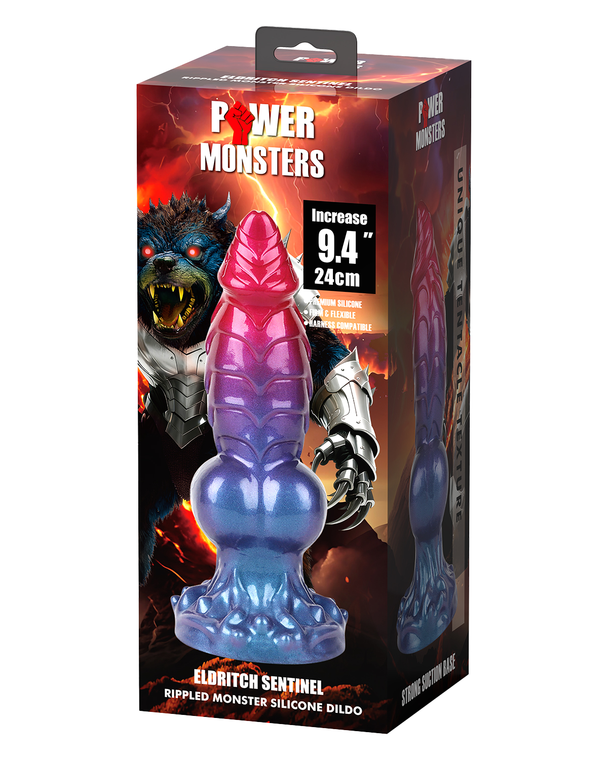 Power Monsters – Eldritch Sentinel – Texturierter Monster-Dildo (24 cm)