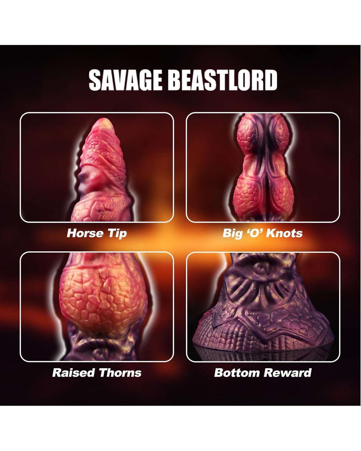 Power Monsters – Savage BeastLord – Textured Monster Dildo (24 cm)