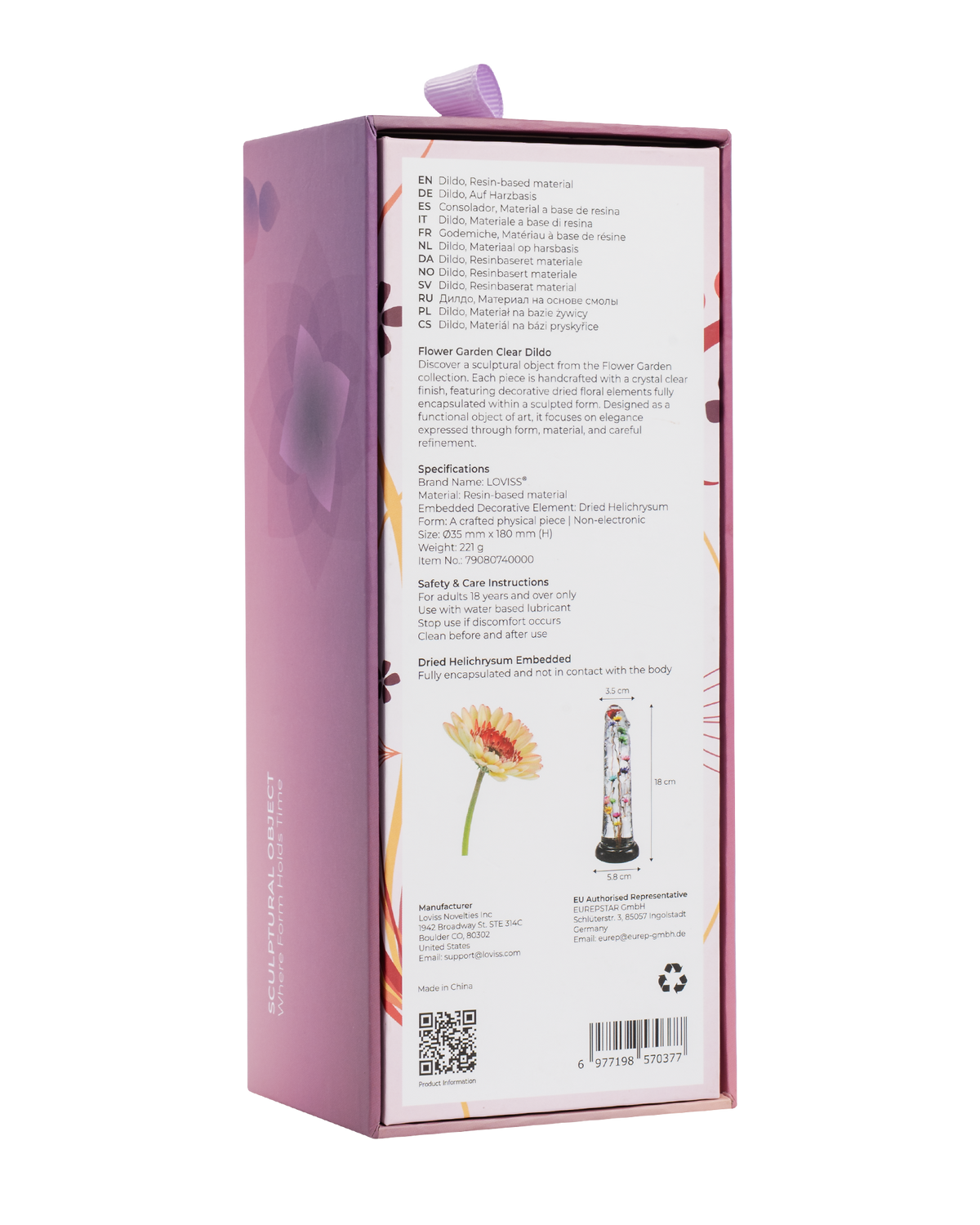 LOVISS - Helichrysum - Garden Flower Dildo Texture