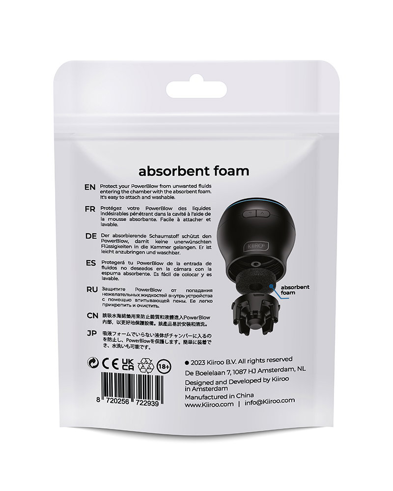KIIROO - Powerblow Absorbent Foam 5 Pack -