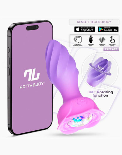 IY Moxy Butt Plug 360° Rotation – Púrpura