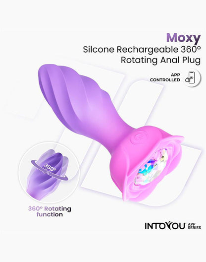 IY Moxy Butt Plug 360° Rotation – Púrpura