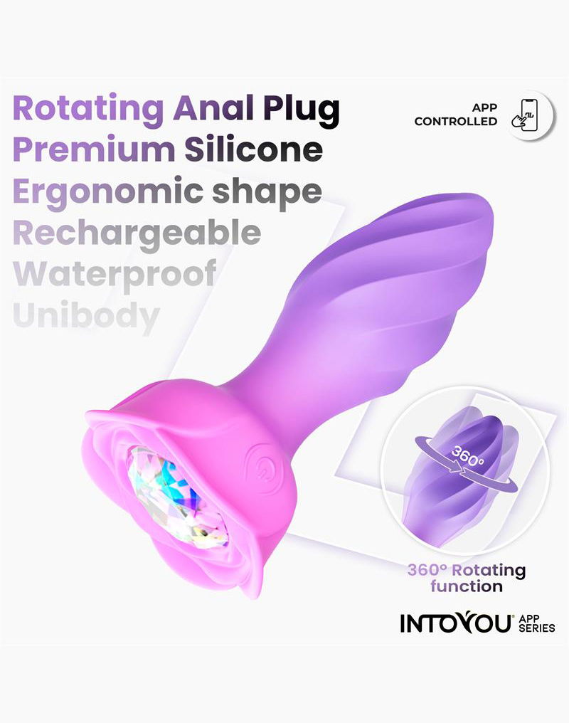 IY Moxy Butt Plug 360° Rotation – Púrpura