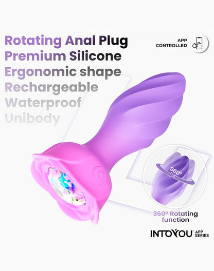 IY Moxy Butt Plug 360° Rotation – Púrpura
