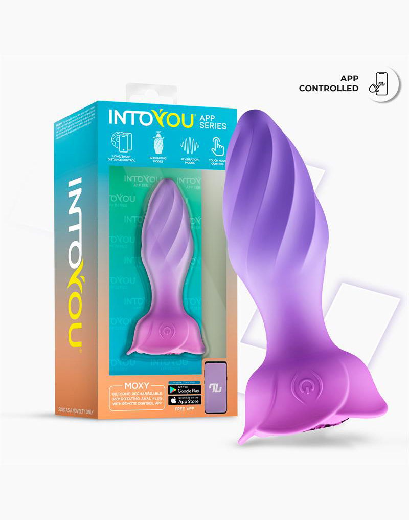 IY Moxy Butt Plug 360° Rotation – Púrpura