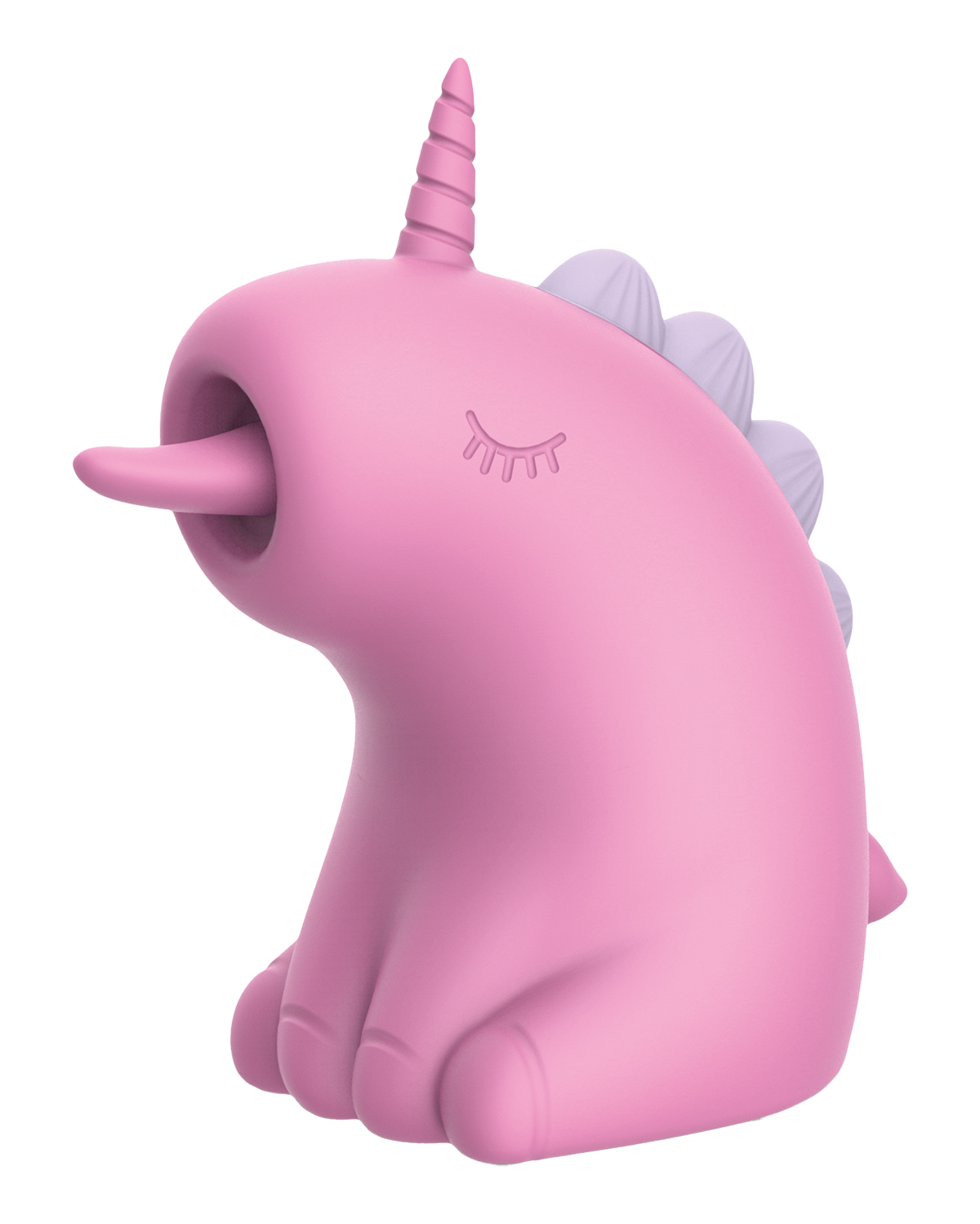 ER – Cupcake Unicorn – Estimulador con lengua rotatoria 360° (Rosa)