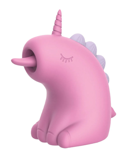 ER – Cupcake Unicorn – Estimulador con lengua rotatoria 360° (Rosa)