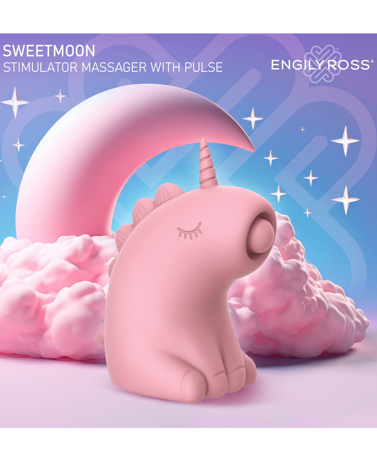 ER – Sweetmoon Unicorn – Estimulador con pulsaciones (Rosa Suave)