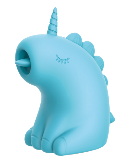 ER – Snowflake Unicorn – Estimulador con lengua vibradora (Azul)