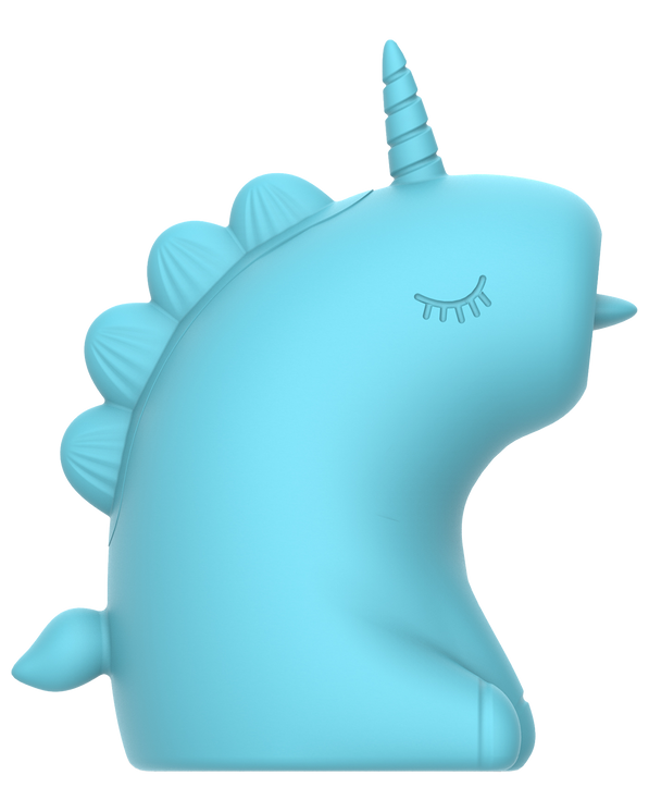 ER – Snowflake Unicorn – Estimulador con lengua vibradora (Azul)